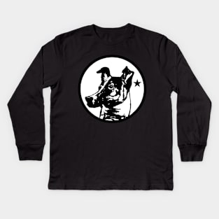 Laika Dog - The Space Dog Kids Long Sleeve T-Shirt